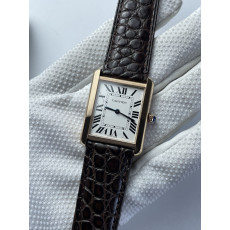 (준비완료/특급배송)NO.2285/K11공장 까르띠에 탱크솔로 27MM 가죽 로즈골드