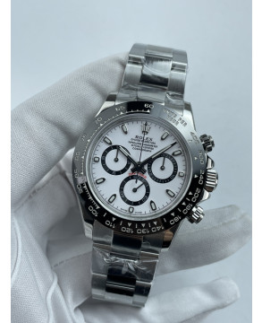 (준비완료/특급배송)NO.3615/초특급 갓성비 데이토나 스틸 세라믹베젤 화이트